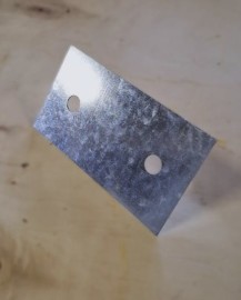 Podkładka prostokątna 150x80, grubość 2,0mm, otwory 14mm