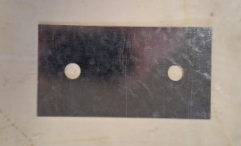 Podkładka prostokątna 150x80, grubość 1,0mm, otwory 14mm