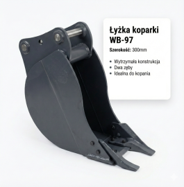 Łyżka koparko-ładowarki Komatsu 300mm